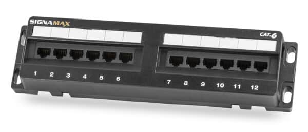 12-Port Category 6 Jack Panel Flush Mount
