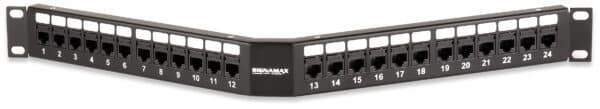 24-Port Category 5e MT-Series Unscreened Angled Panel, 1 RMU