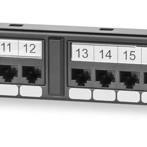 24-Port Category 5e MDX Series Unscreened Patch Panel, 1 RMU