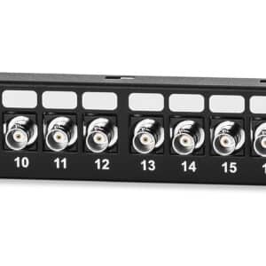 24-Port 75 Ohm BNC Feed-Thru Patch Panel, 1 RMU