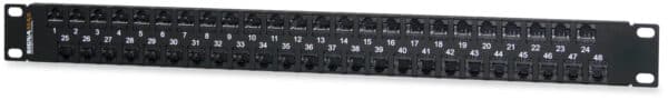 48-Port Category 6 Feed-Thru Unscreened HD Panel, 1 RMU