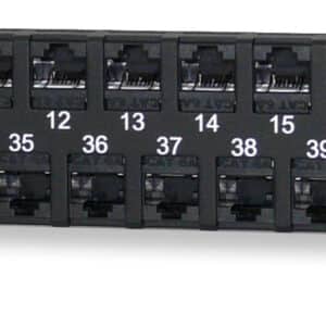 48-Port Category 5e MT-Series Unscreened Patch Panel, 1 RMU