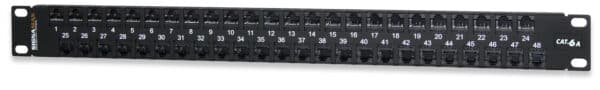 48-Port Category 6 MT-Series Unscreened Patch Panel, 1 RMU