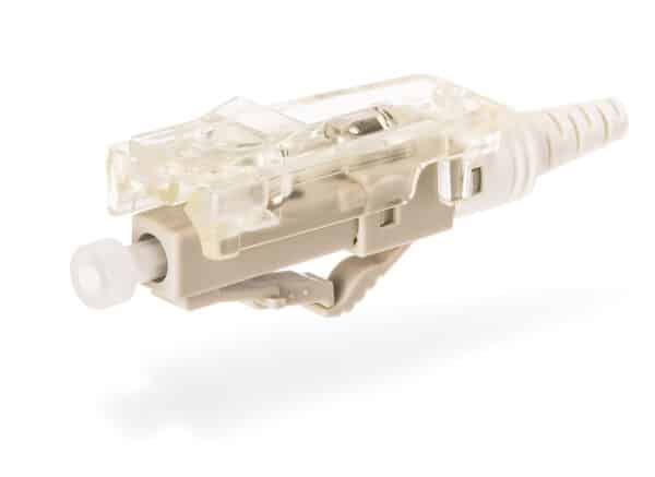 LC OM1 Connector 12-Pack 250/900-碌m Boot, Beige