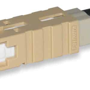 SC OM1 Pre-Polished Connector Beige