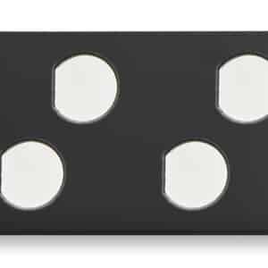 8-Port ST/FC Connector Module No Connectors, Black