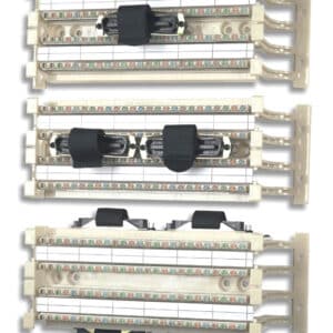 25-Pair 110 Wall Mount Block w/4-Pair Clips to 1 Male Telco